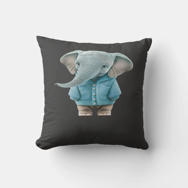 Baby Elephant Cushion (Front)