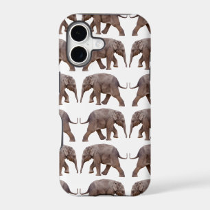 Baby Elephant Frenzy iPhone 5 Case (White)