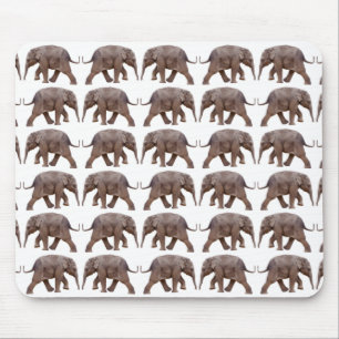 Baby Elephant Frenzy Mousemat
