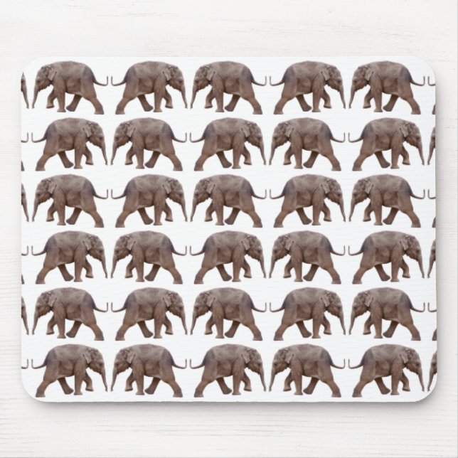 Baby Elephant Frenzy Mousemat (Front)