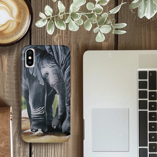 Baby Elephant Grey Cate Case-Mate iPhone Case (Creator Uploaded)