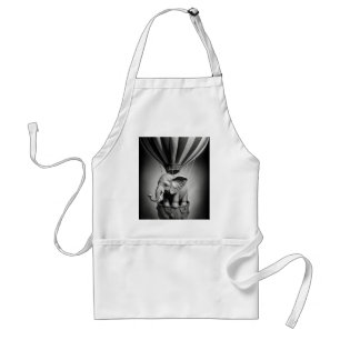 Baby Elephant in a Hot Air Balloon Standard Apron