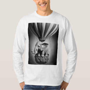 Baby Elephant in a Hot Air Balloon T-Shirt