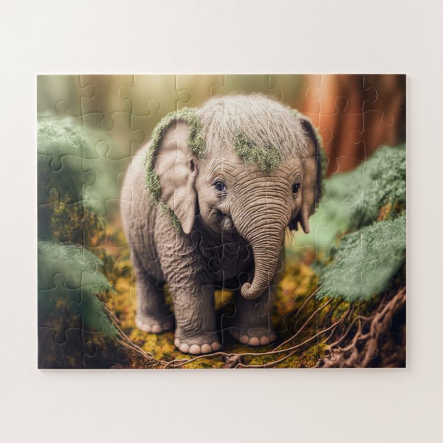 Baby Elephant Jigsaw Puzzle (Horizontal)