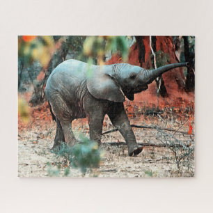 Baby Elephant Jigsaw Puzzle