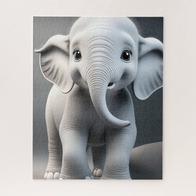Baby Elephant Jigsaw Puzzle (Vertical)