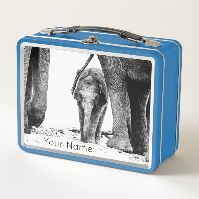 Baby Elephant Lunch Box – Custom Gift (Front)