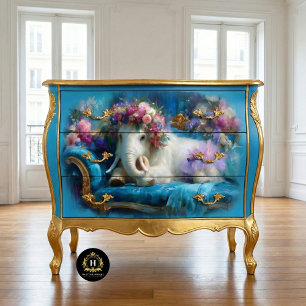 Baby Elephant Nursery Furniture Decoupage Tissue Paper