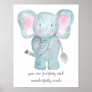 Baby Elephant Nursery Wall Art