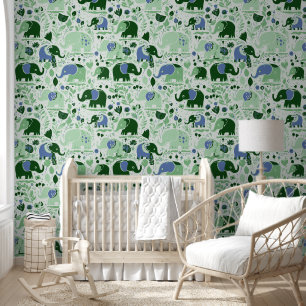 Baby elephant pattern 2 wallpaper
