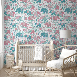 Baby elephant pattern 6 wallpaper