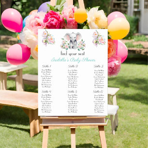 Baby Elephant Peonies, Eucalyptus Seating Chart