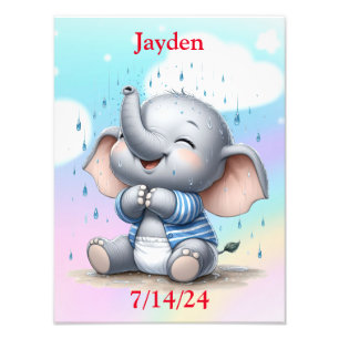 Baby Elephant Photo Print