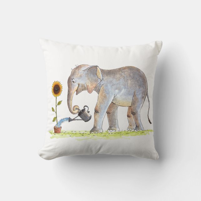 Baby Elephant Pillow (Front)