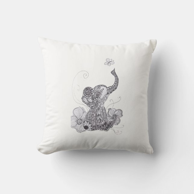 Baby Elephant pillow (Front)