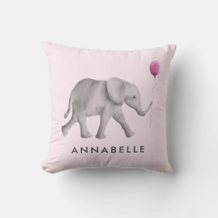 Baby Elephant Pillow for Child's Room or Nursery
