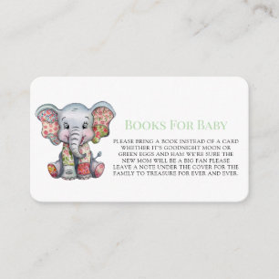 Baby Elephant Sewn Patchwork Books For Baby Enclosure Card
