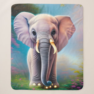 Baby Elephant Sherpa Blanket