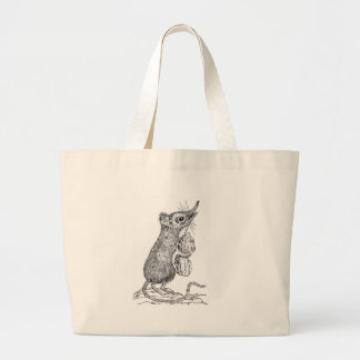 Baby Elephant Shrew Large Tote Bag