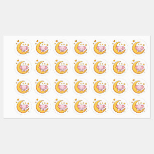 Baby elephant sleeping