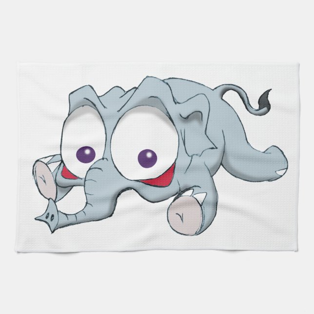 BABY ELEPHANT TEA TOWEL (Horizontal)