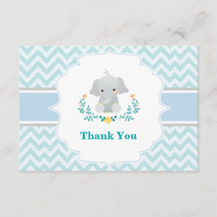 Baby Elephant Thank You Card