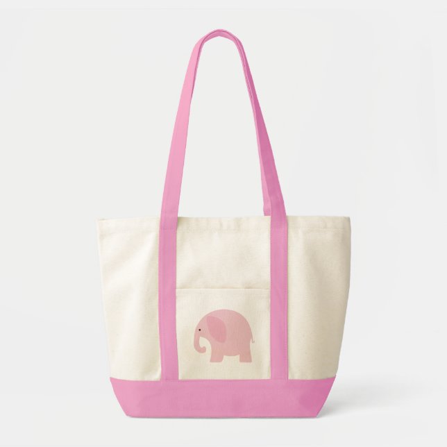 Baby Elephant Tote Bag (Front)