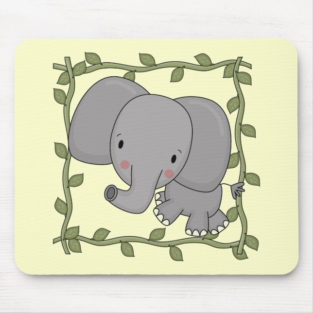 Baby Elephant Tshirts and Gifts Mouse Pad (Front)