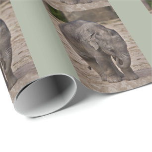 Baby Elephant Wrapping Paper