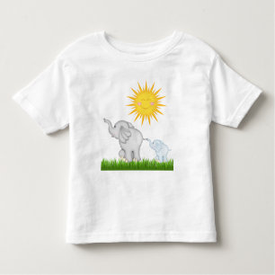 baby Elephants strolling unisex toddler t-shirt