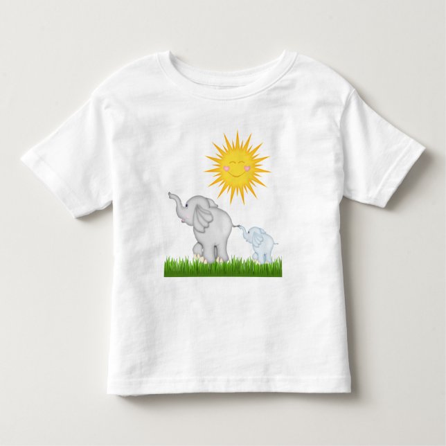 baby Elephants strolling unisex toddler t-shirt (Front)