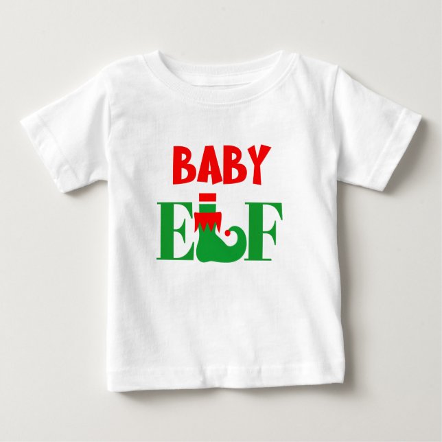 Baby Elf Christmas Baby T-Shirt (Front)