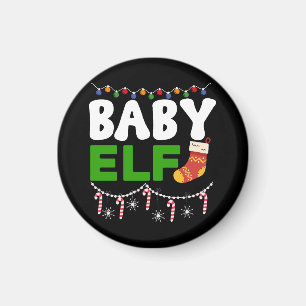 Baby Elf Christmas Holiday Design-84608 Magnet