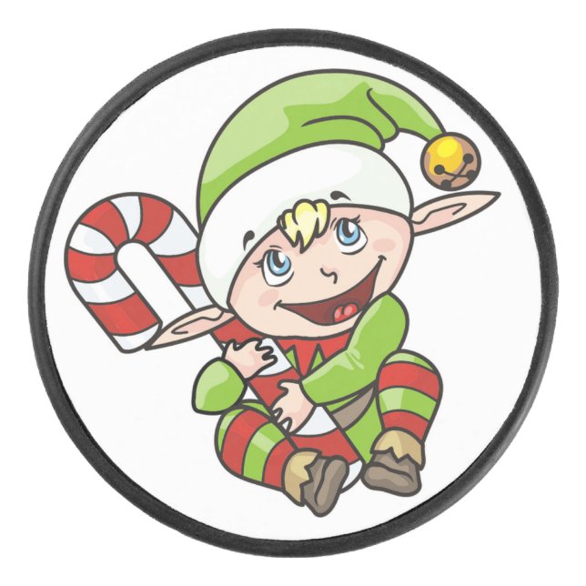 BABY ELF HOCKEY PUCK (Front)