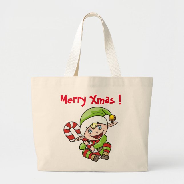 BABY ELF LARGE TOTE BAG (Front)