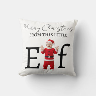 Baby Elf Merry Christmas Holiday Gift Cushion