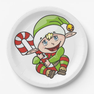 BABY ELF PAPER PLATE