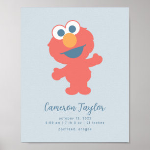 Baby Elmo   Baby Birth Stats Poster