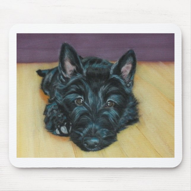 'Baby Em' - Scottie puppy Mouse Pad (Front)