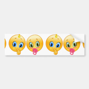 baby emojis bumper sticker