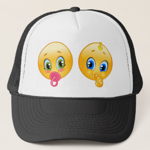 baby emojis trucker hat