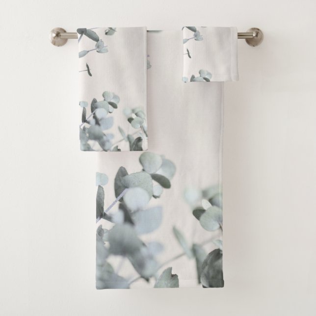 Baby Eucalyptus Dream #1 #wall #art Bath Towel Set (Insitu)