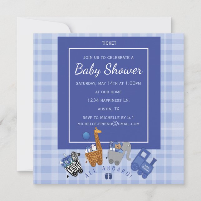 Baby Express Invitation (Front)