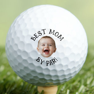 Baby Face Best Mum By Par New Mum Personalised Golf Balls