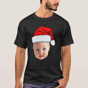 Baby Face Santa Hat Christmas Photo T-Shirt