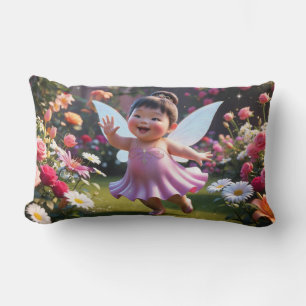 Baby Fairy Greetings Lumbar Cushion