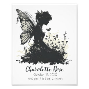 Baby Fairytale  Silhouette  theme Photo Print