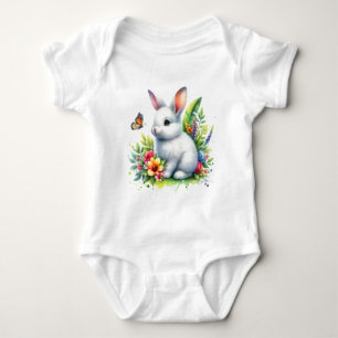 Baby Farm Animal Rabbit Sublimation Clipart-88186 Bodysuit
