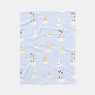 Baby Farm Animals Fleece Blanket