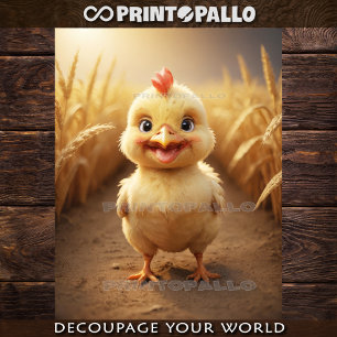Baby Farm Animals: little chick  Tissue Paper